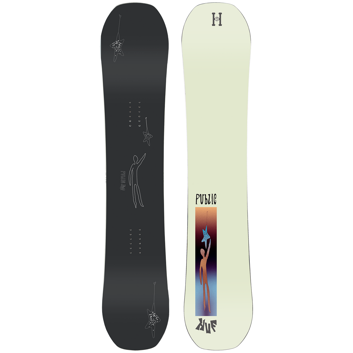 Public Snowboards Display X HUF Snowboard 2023