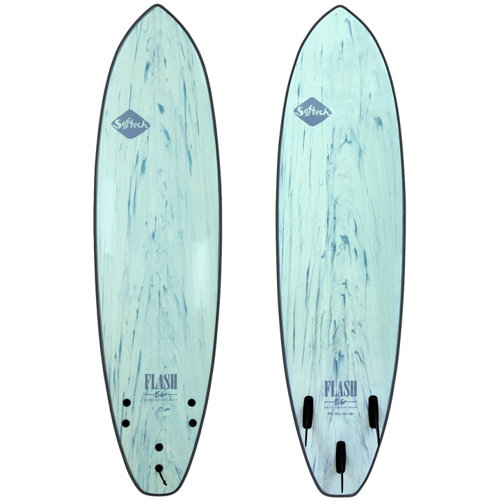 Softech Flash Eric Geiselman FCS II 5'0" Surfboard Mint Marble