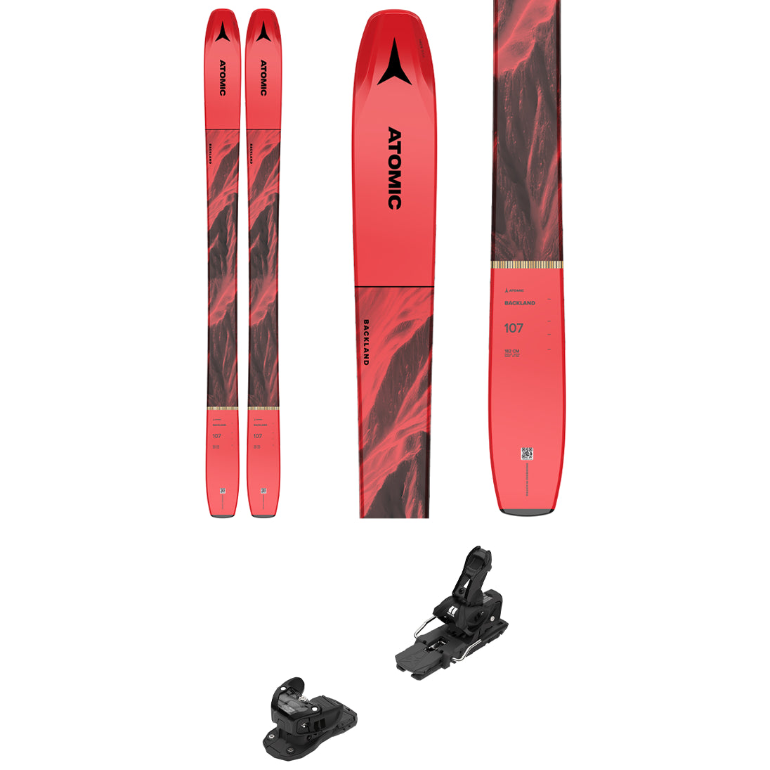 Atomic Backland 107 Skis + Armada Warden 13 Demo Bindings 2022