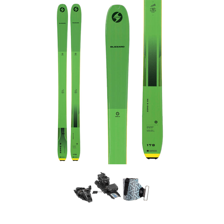 Blizzard Zero G 95 Skis + Dynafit Rotation 10 Demo Bindings + evo x Pomoca Pro Glide Climbing Skins 2022