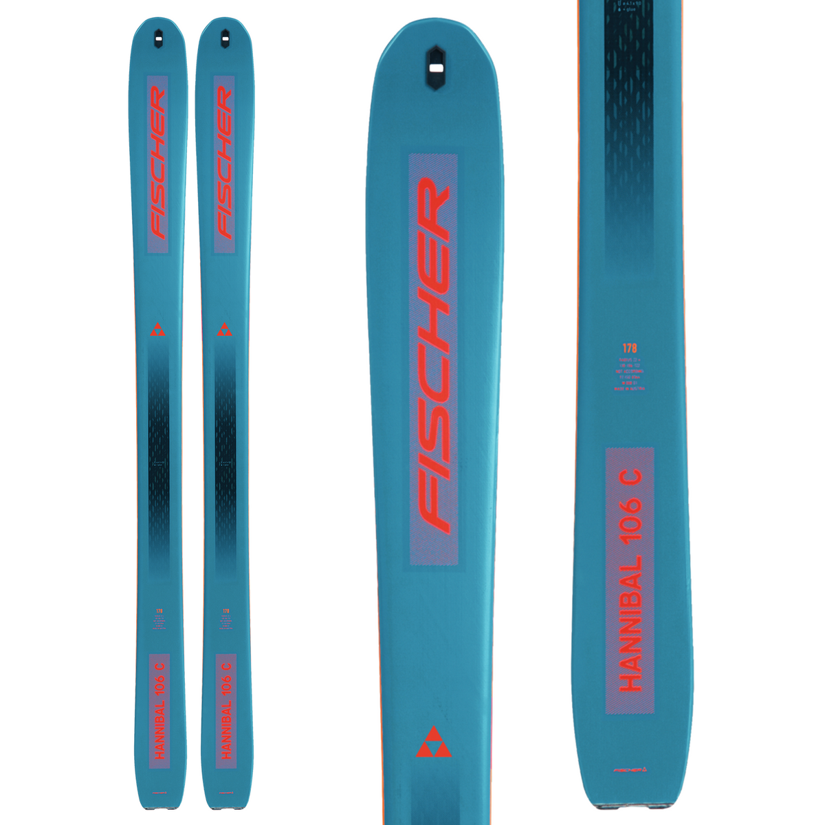 Fischer Hannibal 106 Carbon Skis 2023