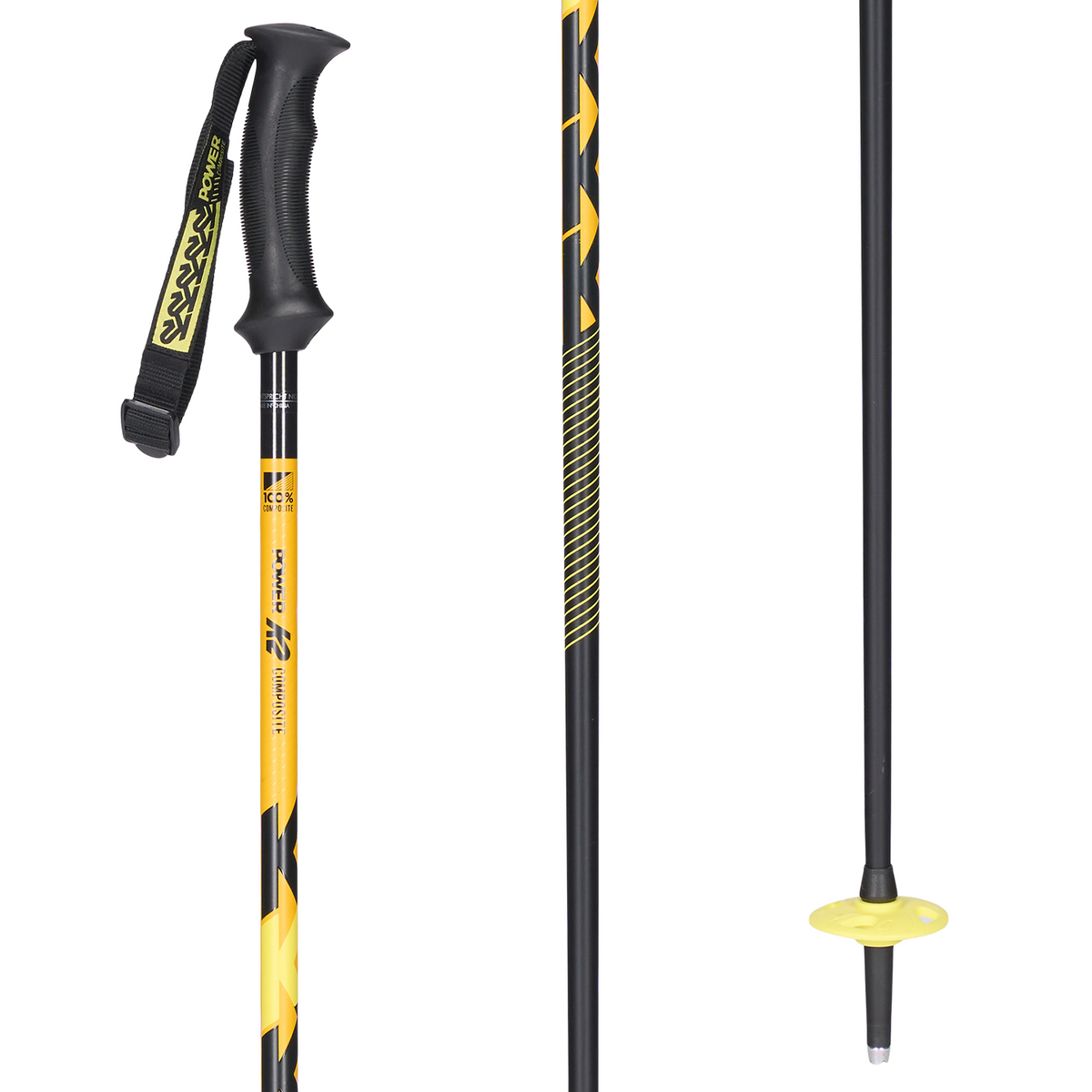 K2 Power Composite Ski Poles 2024 Yellow