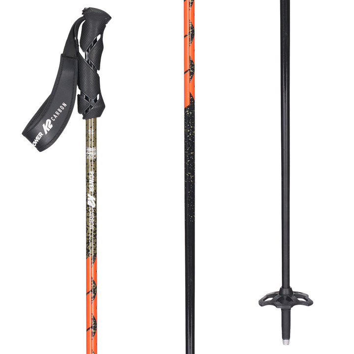 K2 Power Carbon Ski Poles Orange / 46