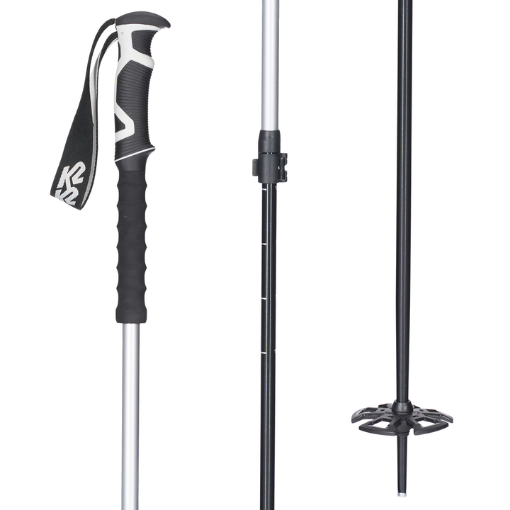 K2 Lockjaw Aluminum EVA Adjustable Ski Poles 2026