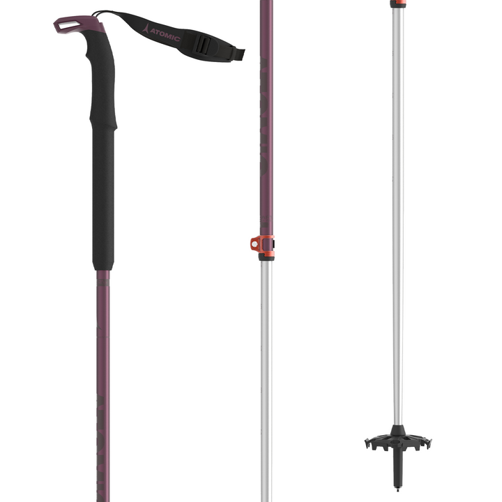 Atomic BCT Touring SQS W Adjustable Ski Poles - Women's 2024 Plum