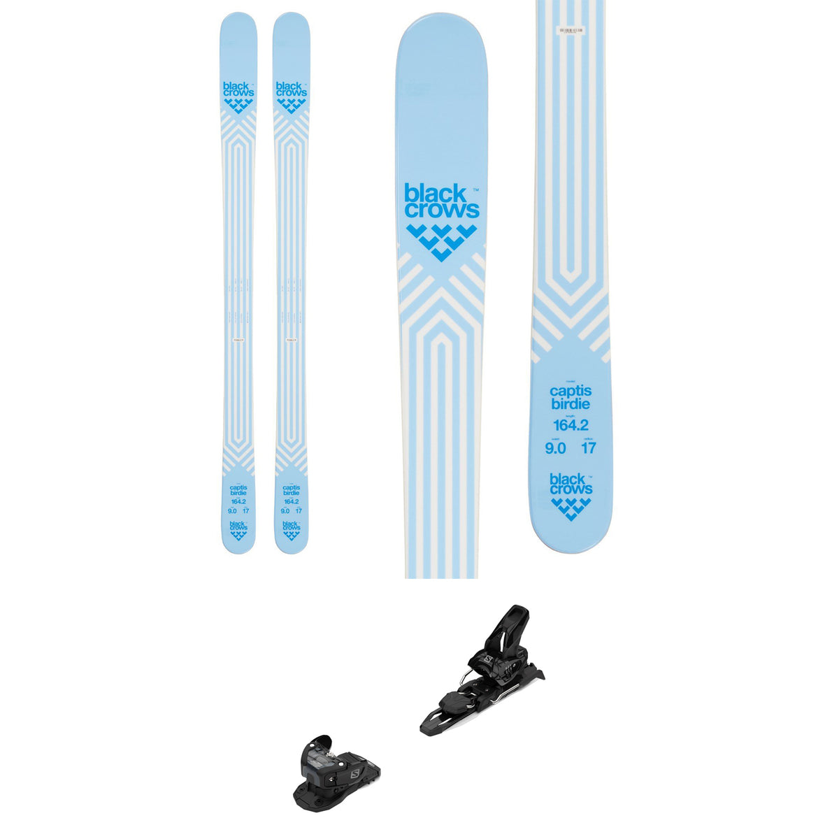 Black Crows Captis Birdie Skis + Salomon Warden 11 Demo Bindings - Women's 2022