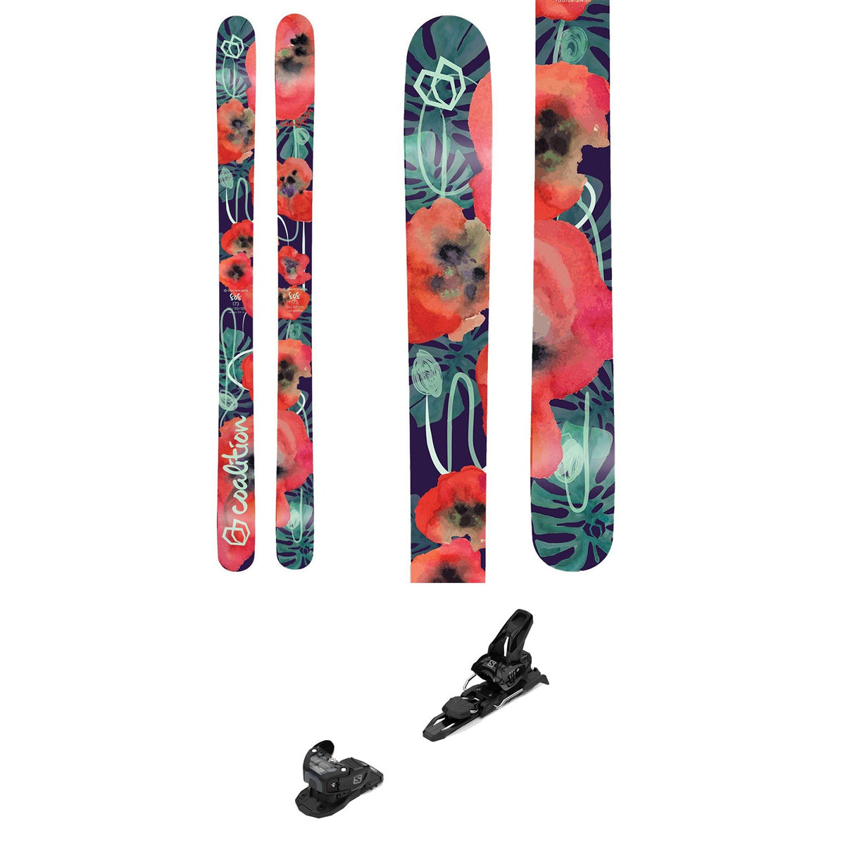 Coalition Snow SOS Skis + Salomon Warden 11 Demo Bindings - Women's 2022