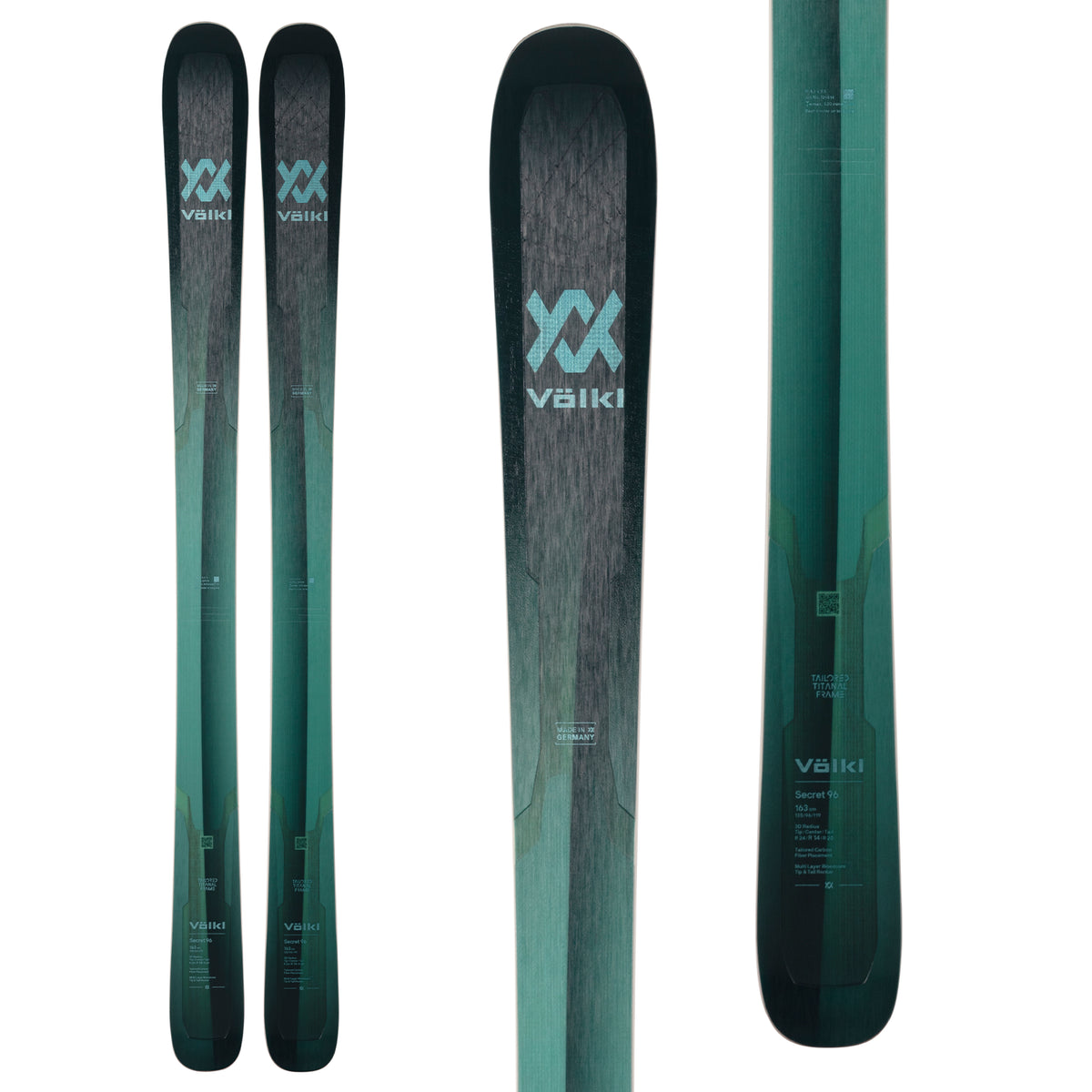 Völkl Secret 96 Skis + Salomon Warden 11 Demo Bindings - Women's 2022