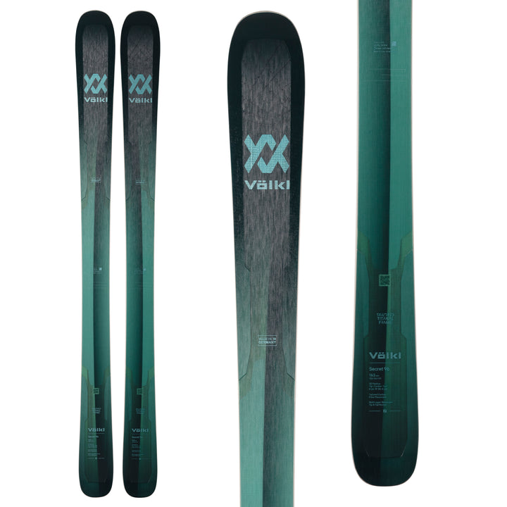 Völkl Secret 96 Skis + Salomon Warden 11 Demo Bindings - Women's 2022