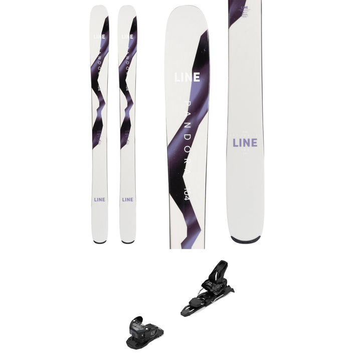 Line Skis Pandora 104 Skis + Salomon Warden 11 Demo Bindings - Women's 2022