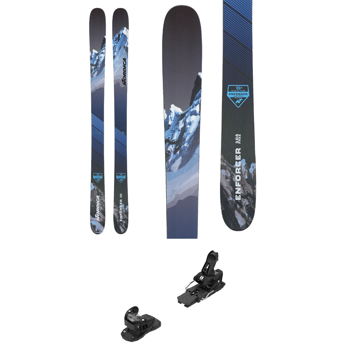 Nordica Enforcer 104 Free Skis + Armada Warden 13 Demo Bindings 2022