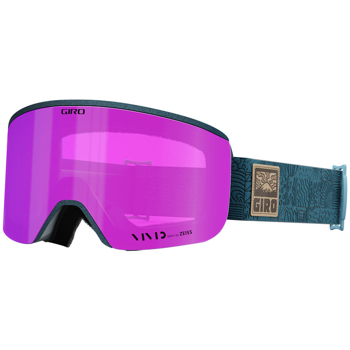 Giro Ella Goggles - Women's Ano Harbor Blue Adventure Grid/Vivid Pink+Vivid Infared