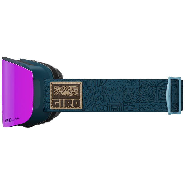Giro Ella Goggles - Women's Ano Harbor Blue Adventure Grid/Vivid Pink+Vivid Infared