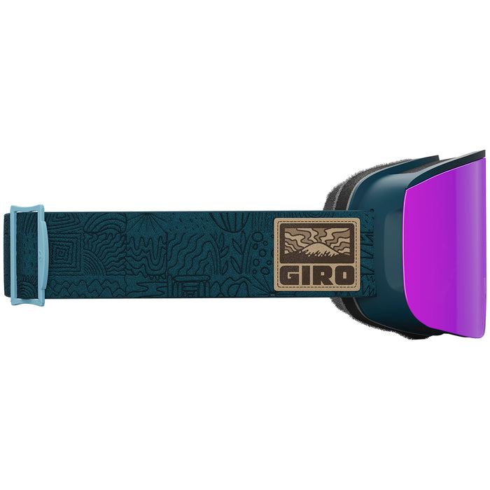 Giro Ella Goggles - Women's Ano Harbor Blue Adventure Grid/Vivid Pink+Vivid Infared