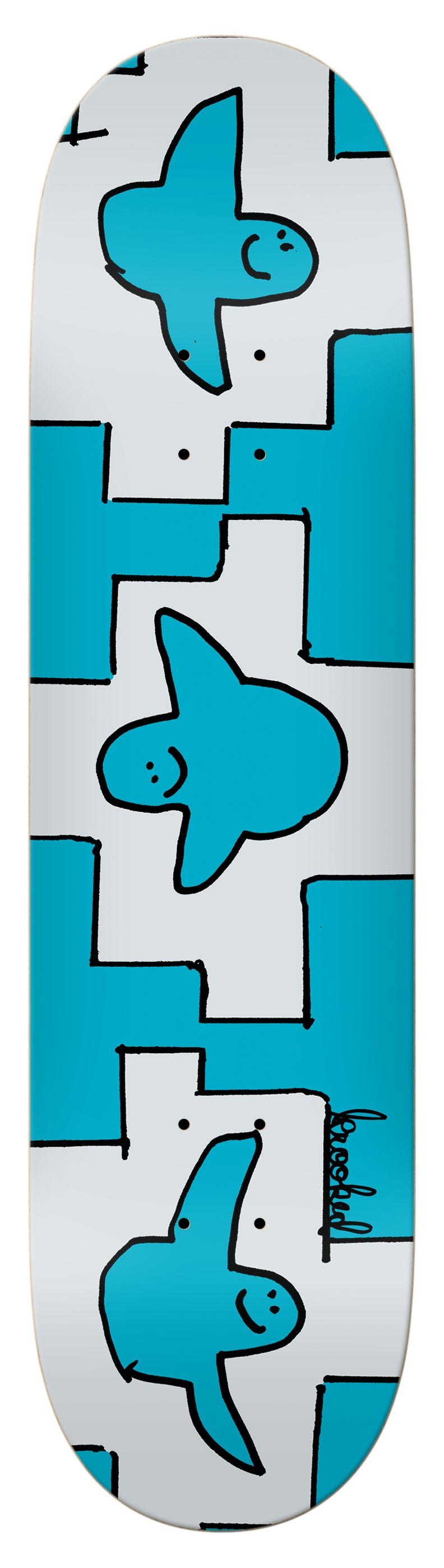 Krooked Pricepoint Trio 8.25 Skateboard Deck