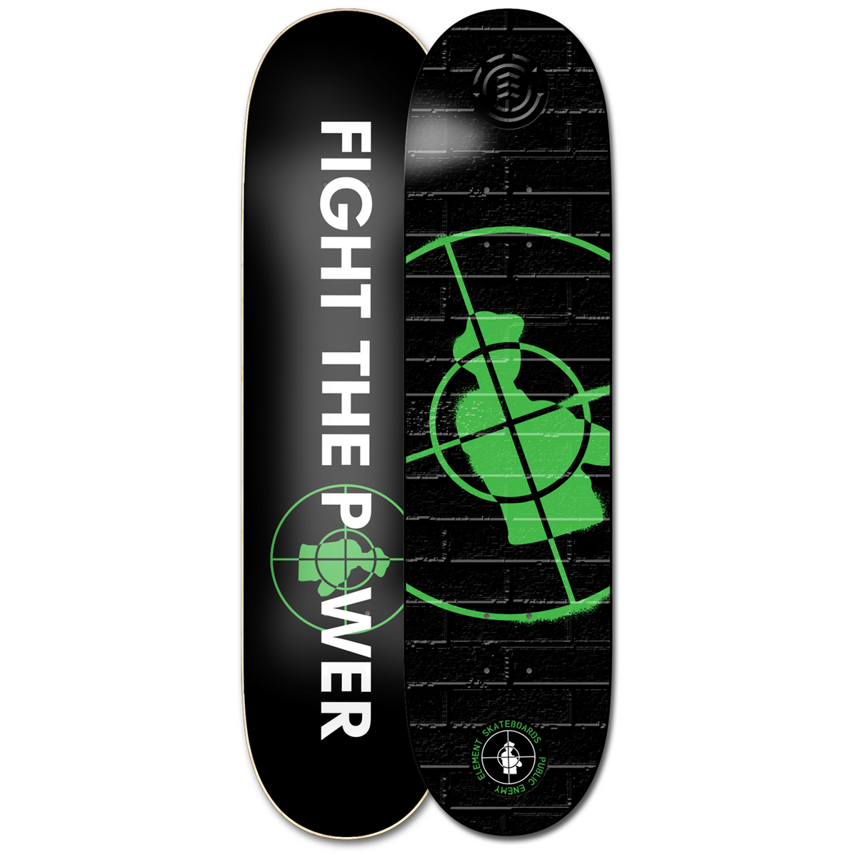 Element Public Enemy PEXE Stencil 8.25 Skateboard Deck