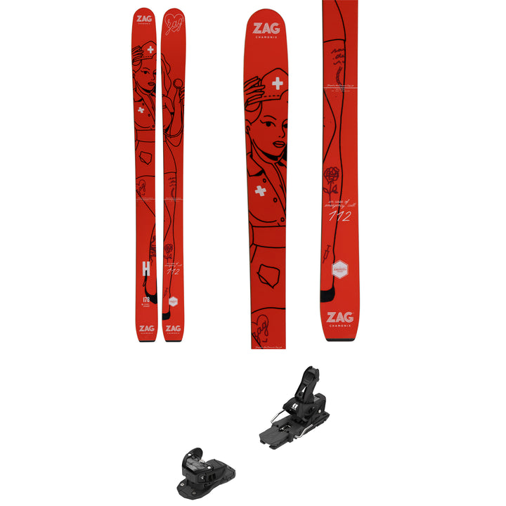 ZAG H-106 Nurse Skis + Armada Warden 13 Demo Bindings 2022
