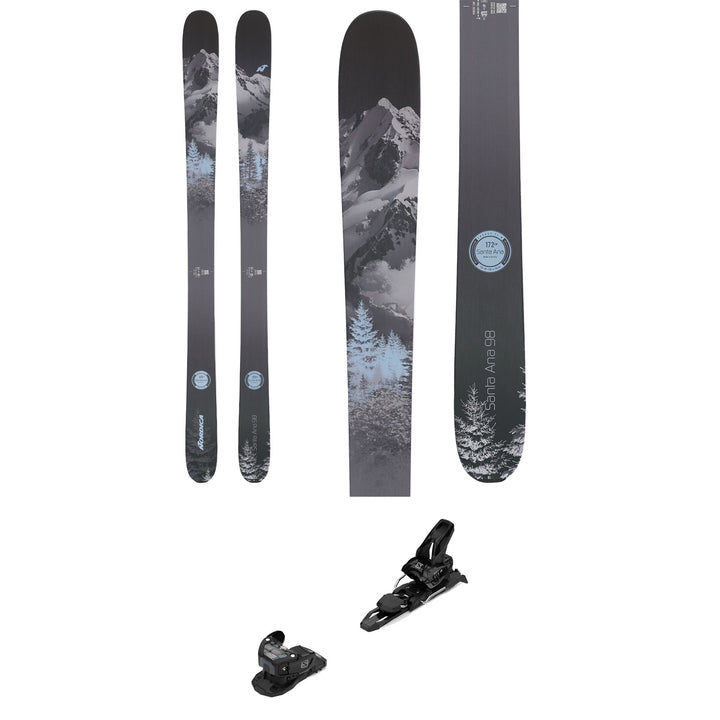 Nordica Santa Ana 98 Skis + Salomon Warden 11 Demo Bindings - Women's 2022