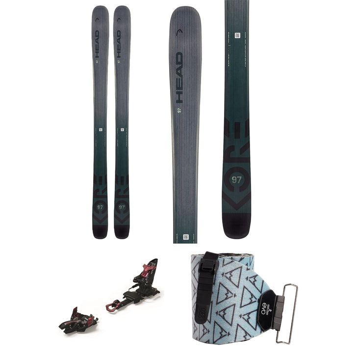 Head Kore 97 Skis + Marker Kingpin 10 Demo Bindings + evo x Pomoca Climbing Skins - Women's 2022