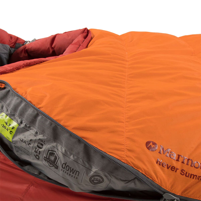 Marmot Never Summer Sleeping Bag Solar/Red Sun