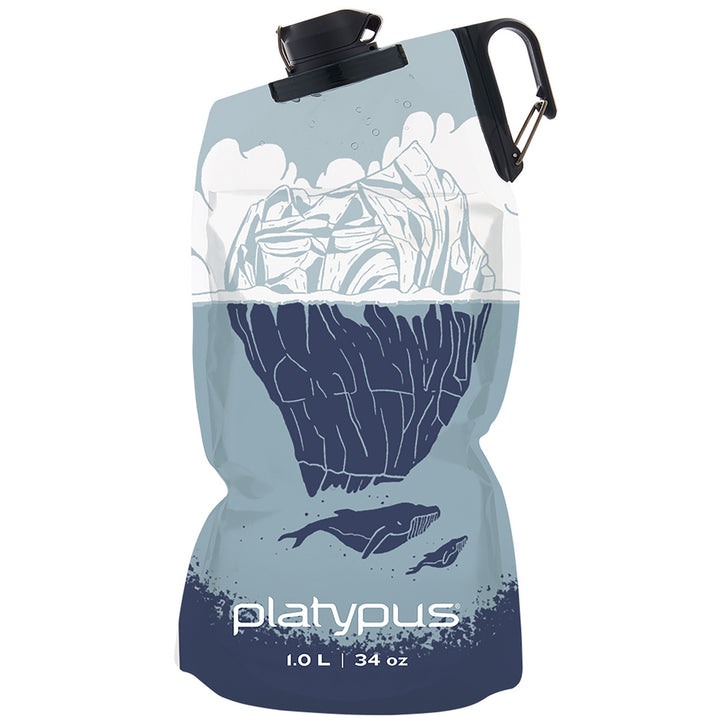 Platypus DuoLock Soft Bottle 1L Whale Print
