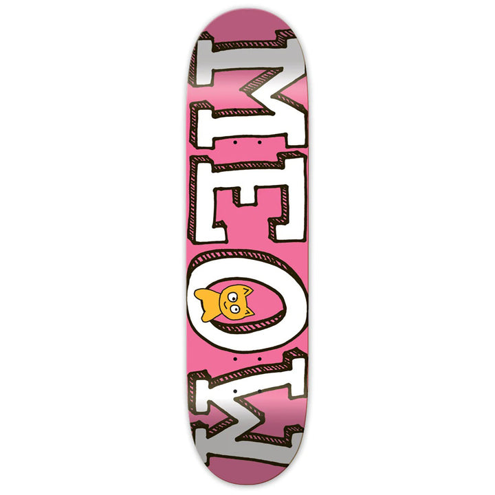 Meow Logo Pink 7.75 Skateboard Deck