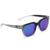 Volcom Morph Sunglasses Matte Translucent Clear Fade/Gray Blue Mirror