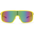 Volcom Macho Sunglasses Gloss Yellow-Aqua/Rainbow Mirror