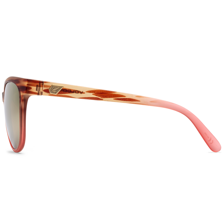 Volcom Garden Sunglasses - Women's Gloss Punk Tort/Bronze Champagne Chrome