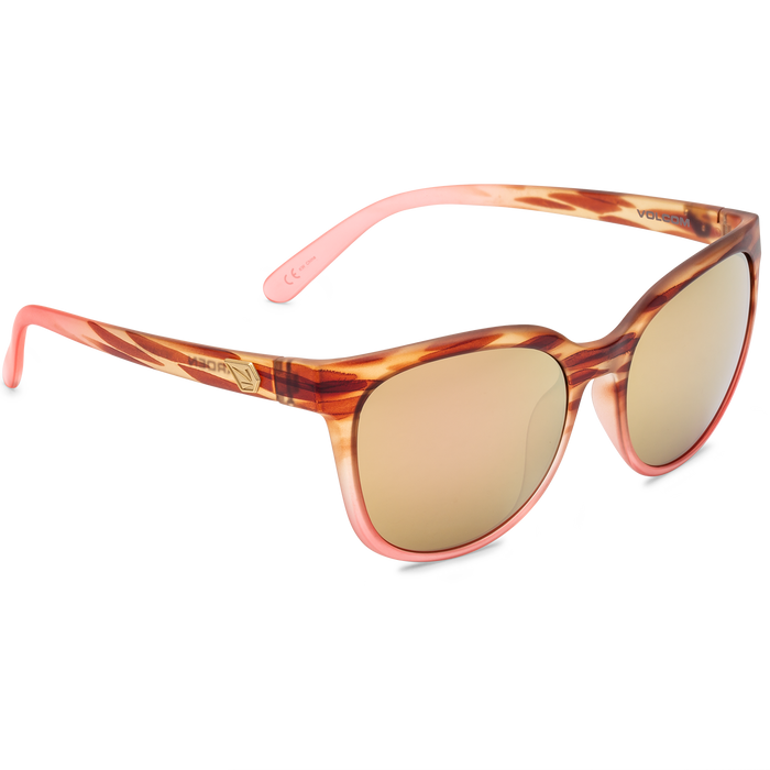 Volcom Garden Sunglasses - Women's Gloss Punk Tort/Bronze Champagne Chrome