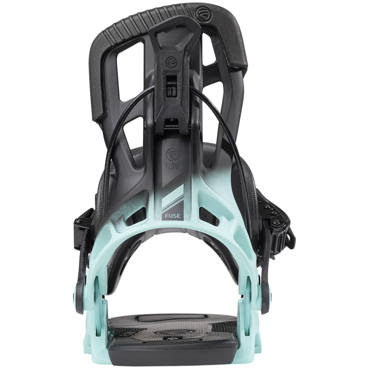 Flow Fuse Fusion Snowboard Bindings 2023 Black Aqua