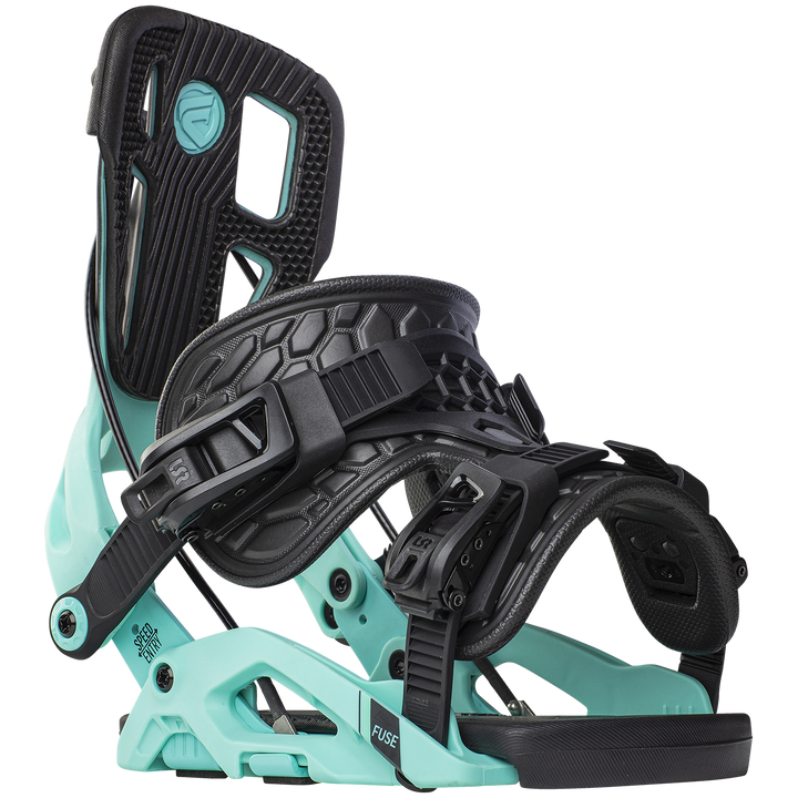 Flow Fuse Fusion Snowboard Bindings 2023 Black Aqua