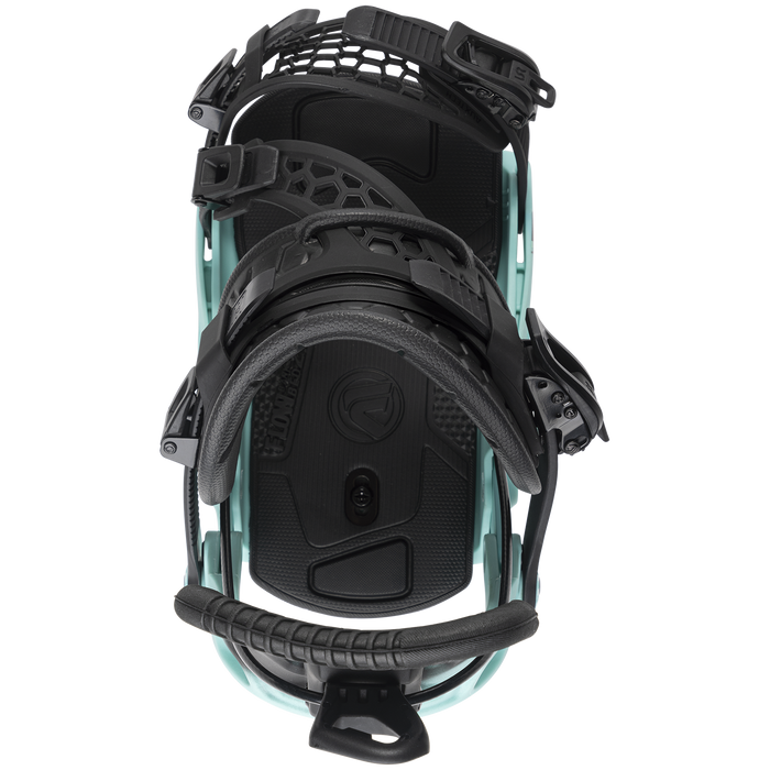 Flow Fuse Hybrid Snowboard Bindings 2023 Black Aqua
