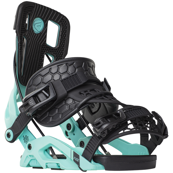 Flow Fuse Hybrid Snowboard Bindings 2023 Black Aqua