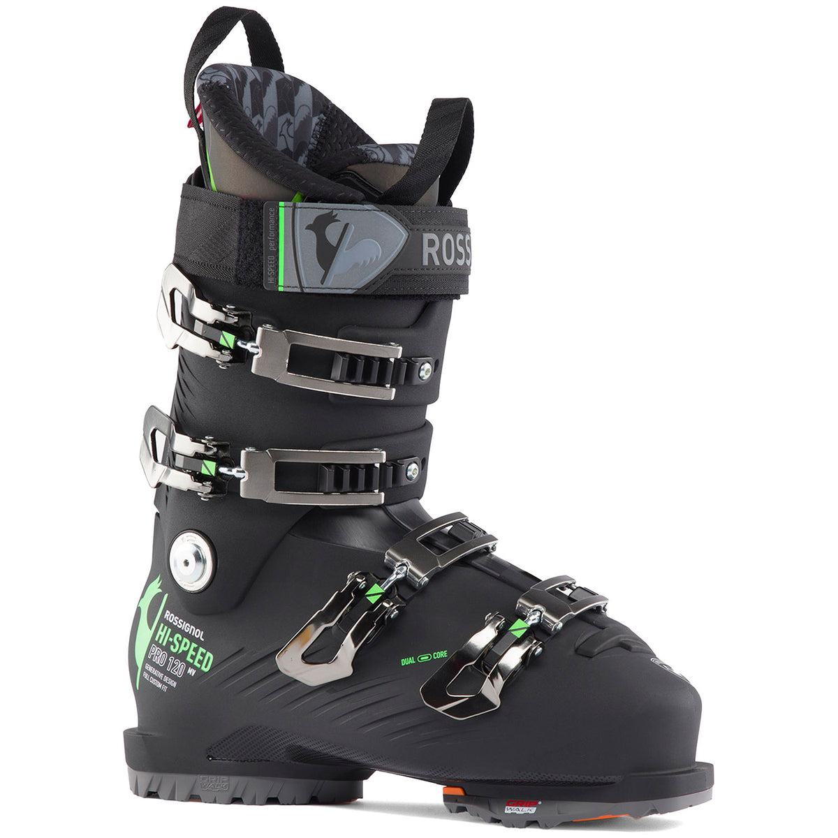 Rossignol Hi-Speed Pro 120 MV GW Ski Boots 2023 Black/Green