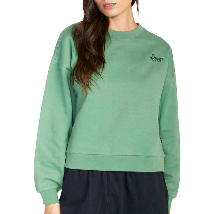 RVCA Script Crew Sweater - Women's Palm