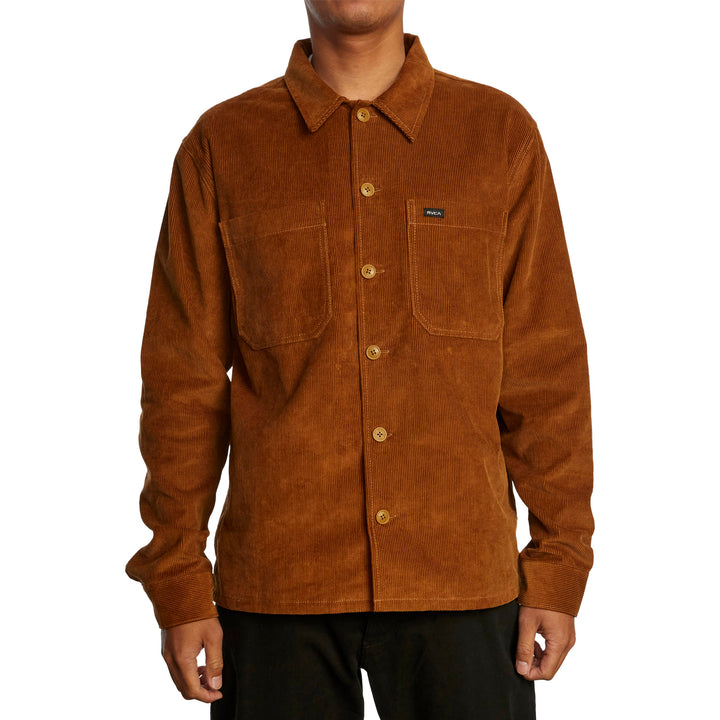 RVCA Americana Corduroy Overshirt - Men's Camel