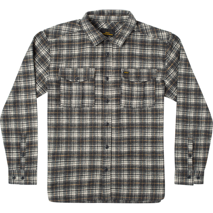 RVCA Reynolds Long-Sleeve Flannel - Men's Black