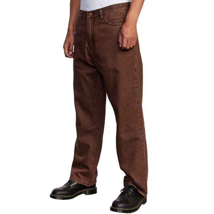 RVCA Reynolds Americana Lined Denim Jeans - Men's Chocolate