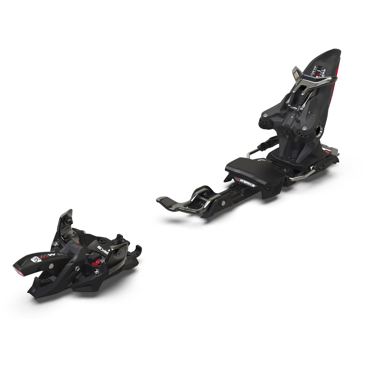 Marker Kingpin M-Werks Alpine Touring Ski Bindings 2026 Black/Red