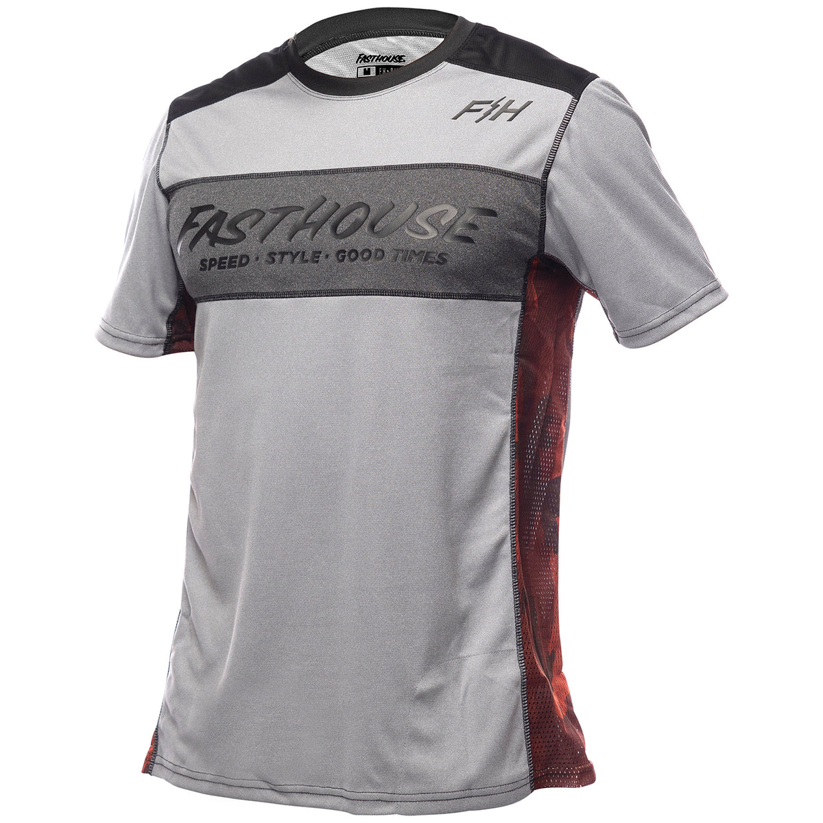 Fasthouse Classic Acadia Short-Sleeve Jersey Heather Gray