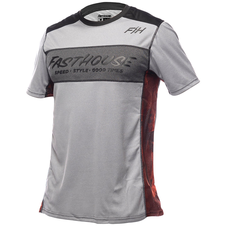 Fasthouse Classic Acadia Short-Sleeve Jersey Heather Gray