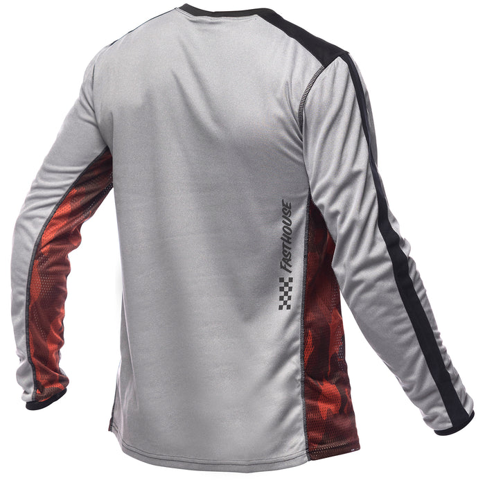 Fasthouse Classic Acadia Long-Sleeve Jersey - Kids' Heather Gray