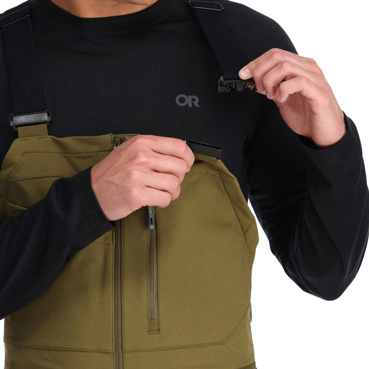 Outdoor Research Mt Baker Storm Bibs - Men's Loden/Flint