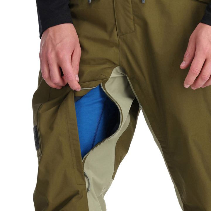 Outdoor Research Mt Baker Storm Bibs - Men's Loden/Flint