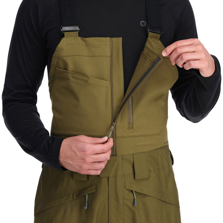 Outdoor Research Mt Baker Storm Bibs - Men's Loden/Flint