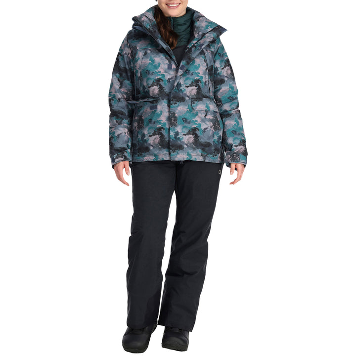 Outdoor Research Snowcrew Reveler Jacket - Women's Nimbus Watercolor