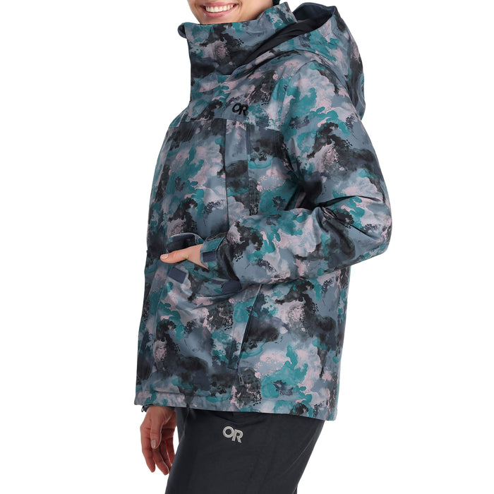 Outdoor Research Snowcrew Reveler Jacket - Women's Nimbus Watercolor