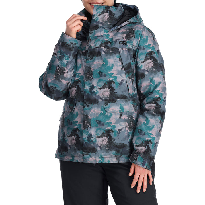 Outdoor Research Snowcrew Reveler Jacket - Women's Nimbus Watercolor