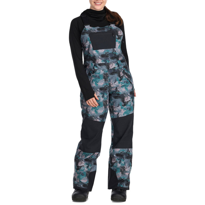 Outdoor Research Snowcrew Bib - Women's Nimbus Watercolor/Black